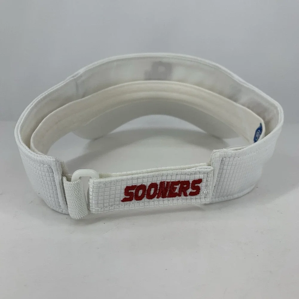 OU Oklahoma Sooners Visor Womens White Adjustable Hat Cap TOW
